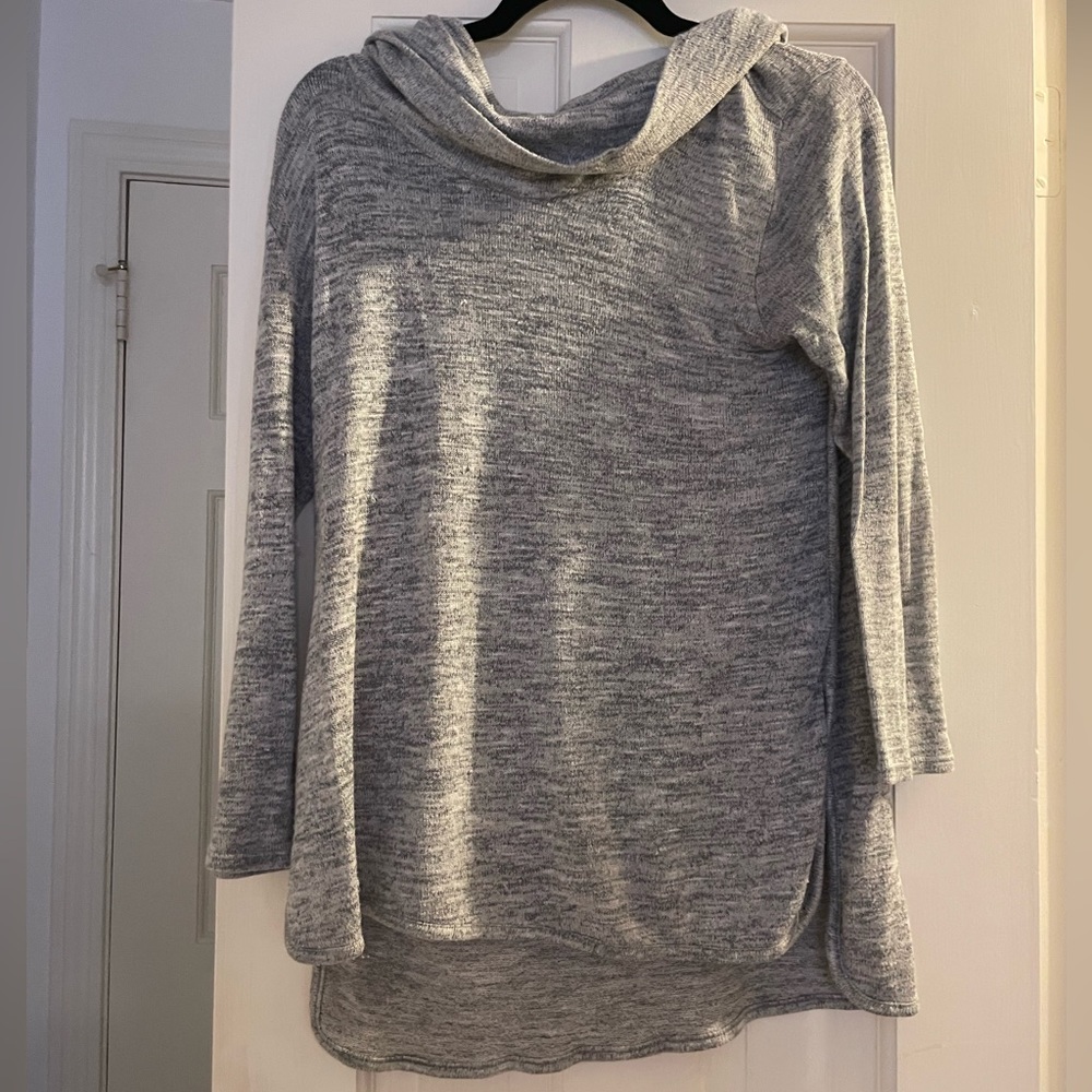 Tommy Hilfiger Grey Cowl Neck Sweater